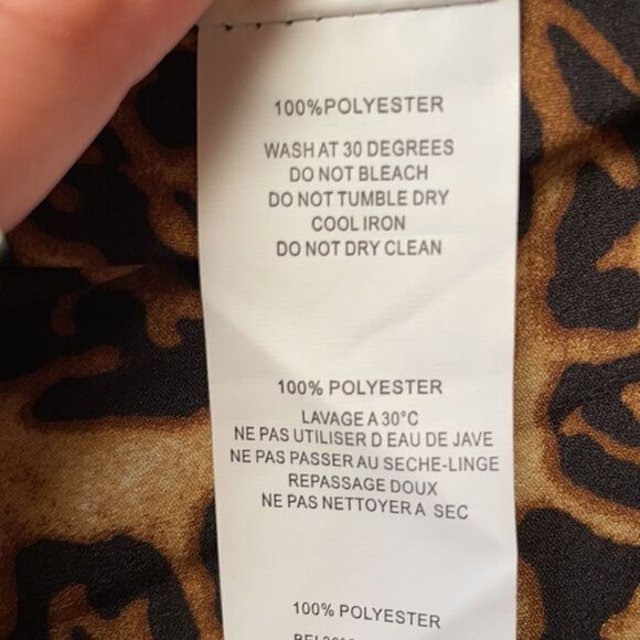 NASTY Gal 'Til We Pleat Again Leopard Mini Dress Size 2 - Picture 12 of 12